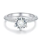 3/5 CT Shiny Moissanite Ring Customizable Exclusive Name