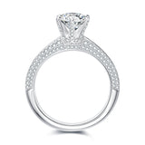 3/5 CT Shiny Moissanite Ring Customizable Exclusive Name