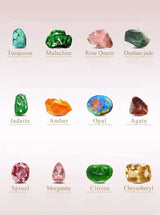 Natural gemstones can be customized