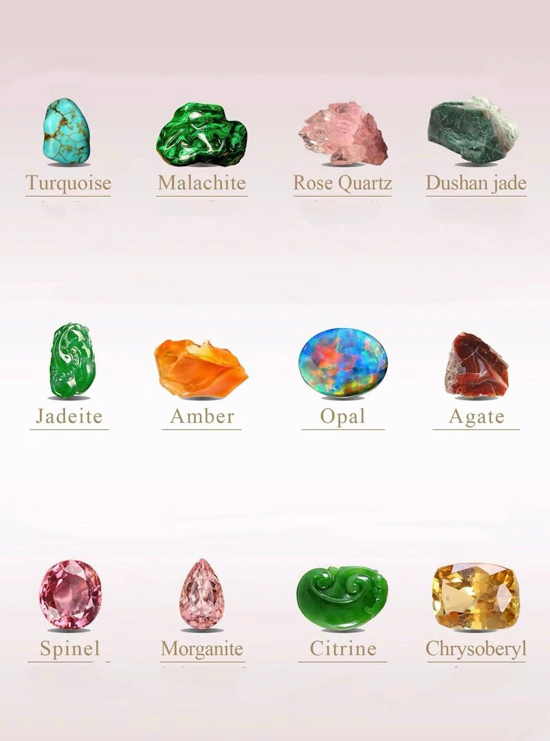 Natural gemstones can be customized