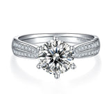 2CT Shiny Moissanite Ring For Queen Customizable Exclusive Name