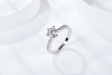 1/2/3CT Shiny Moissanite Ring Customizable Exclusive Name