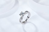1/2CT Elegant And Sparkling Moissanite Ring Customizable Exclusive Name