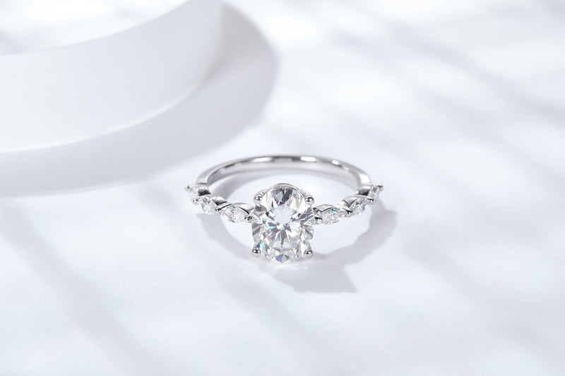 2CT Moissanite Ring For Queen And Princess Customizable Exclusive Name